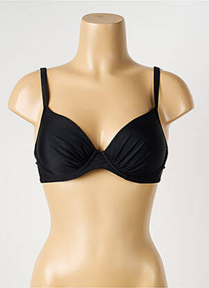 Sutien de costum de baie elasticitate sutien cupe întregi cu decolteu înalt negru SASSA femeie