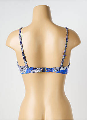 Sutien de costum de baie elasticitate sutien balconet cu decolteu înalt albastru OLYMPIA femeie