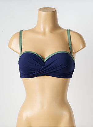 Sutien de costum de baie elasticitate sutien balconet cu decolteu înalt albastru SUNFLAIR femeie