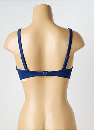Sutien de costum de baie elasticitate sutien balconet cu decolteu înalt albastru OLYMPIA femeie