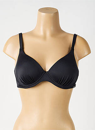 Sutien de costum de baie elasticitate sutien cupe întregi cu decolteu înalt negru OLYMPIA femeie