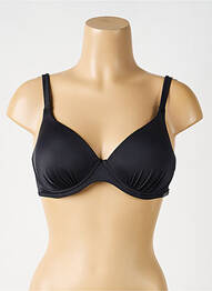 Sutien de costum de baie elasticitate sutien cupe întregi cu decolteu înalt negru OLYMPIA femme