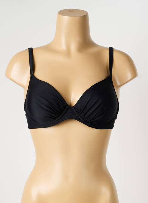 Sutien de costum de baie elasticitate sutien cupe întregi cu decolteu înalt negru SASSA femme