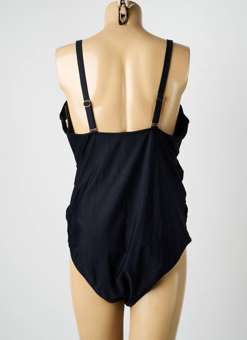 Costum de baie dintr-o singură piesă efect material satinat top sutien modelat negru SASSA femme