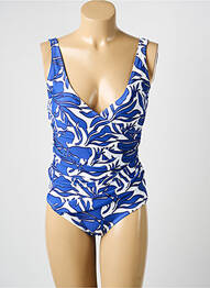 Costum de baie dintr-o singură piesă imprimeu fantezie top sutien modelat albastru ADMAS femme
