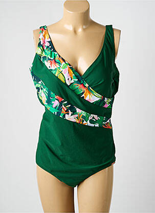 Costum de baie dintr-o singură piesă imprimeu fantezie top sutien modelat verde YSABEL MORA femeie