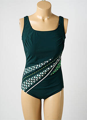 Costum de baie dintr-o singură piesă elasticitate top sutien modelat verde SUNFLAIR femme