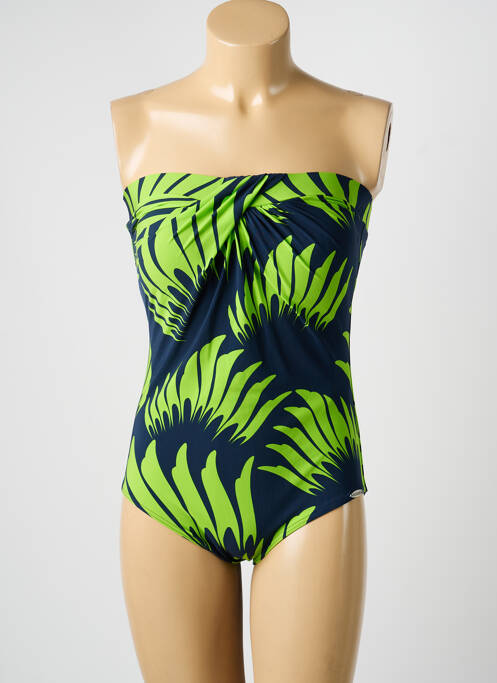 Costum de baie dintr-o singură piesă imprimeu fantezie top sutien modelat albastru SUNFLAIR femme