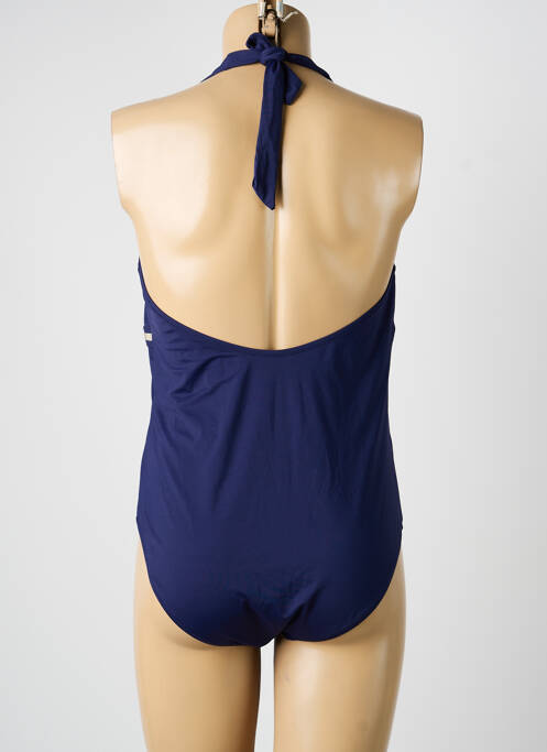 Costum de baie dintr-o singură piesă elasticitate top sutien modelat albastru ADMAS femme