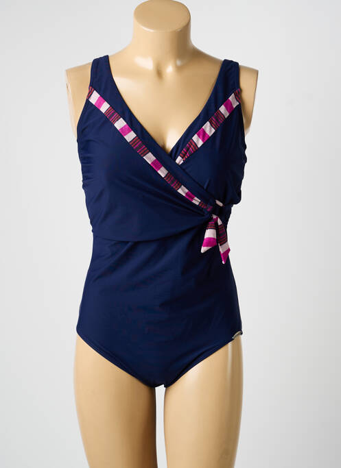 Costum de baie dintr-o singură piesă elasticitate top sutien modelat albastru SUNFLAIR femme