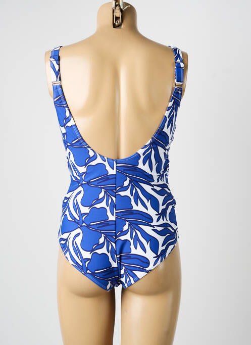 Costum de baie dintr-o singură piesă imprimeu fantezie top sutien modelat albastru ADMAS femme