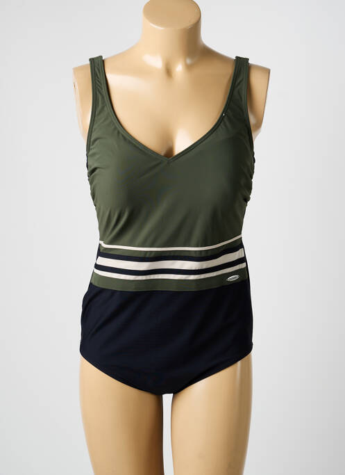 Costum de baie dintr-o singură piesă elasticitate top sutien modelat verde SUNFLAIR femme
