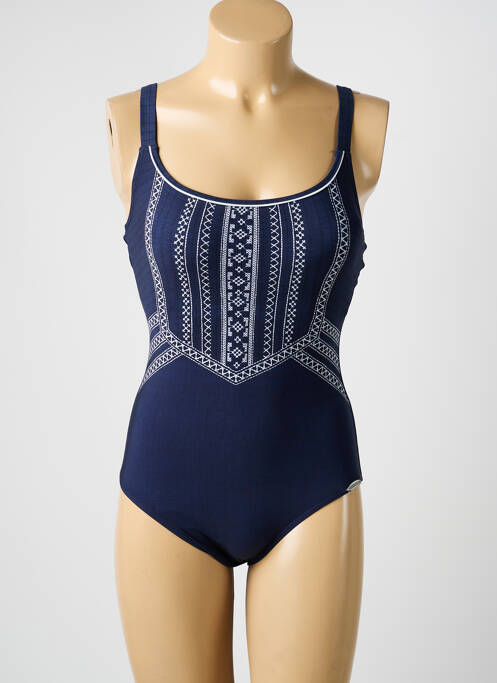 Costum de baie dintr-o singură piesă imprimeu fantezie top sutien modelat albastru SUNFLAIR femme