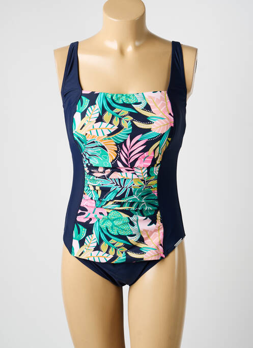 Costum de baie dintr-o singură piesă imprimeu fantezie top sutien modelat albastru SUNMARIN femme
