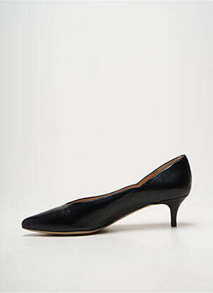 Pantofi cu toc țesătură satinată toc de 4 la 6 cm negru UNISA femeie