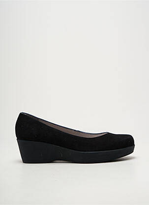 Balerine vârf rotund toc de 4 la 6 cm negru UNISA femeie