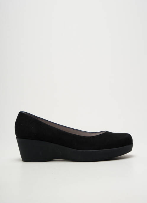 Balerine vârf rotund toc de 4 la 6 cm negru UNISA femme