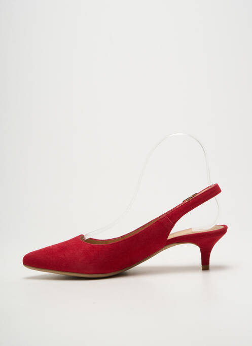 Pantofi cu toc închidere cu buclă(e) toc de 4 la 6 cm roșu UNISA femme