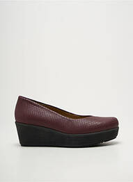 Balerine vârf rotund toc de 4 la 6 cm violet UNISA femme