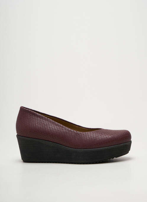 Balerine vârf rotund toc de 4 la 6 cm violet UNISA femme