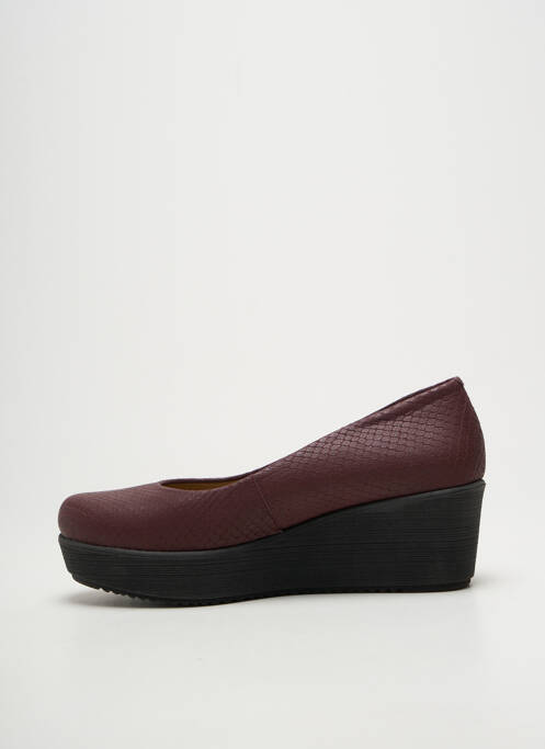Balerine vârf rotund toc de 4 la 6 cm violet UNISA femme