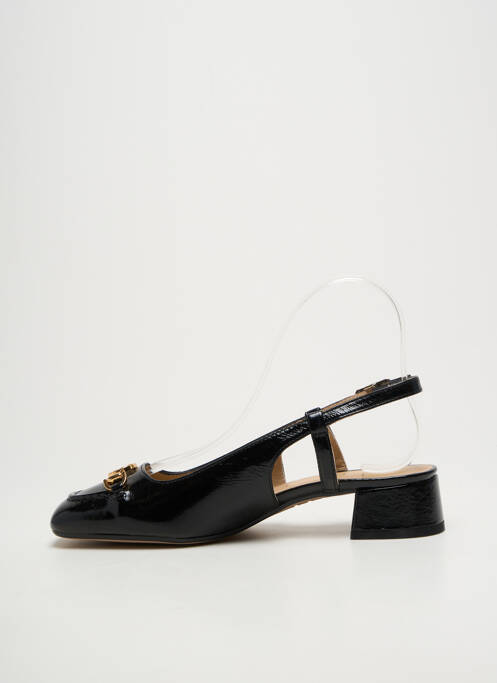 Sandale/pantofi decupați închidere cu buclă(e) toc plat până la 3 cm negru UNISA femme