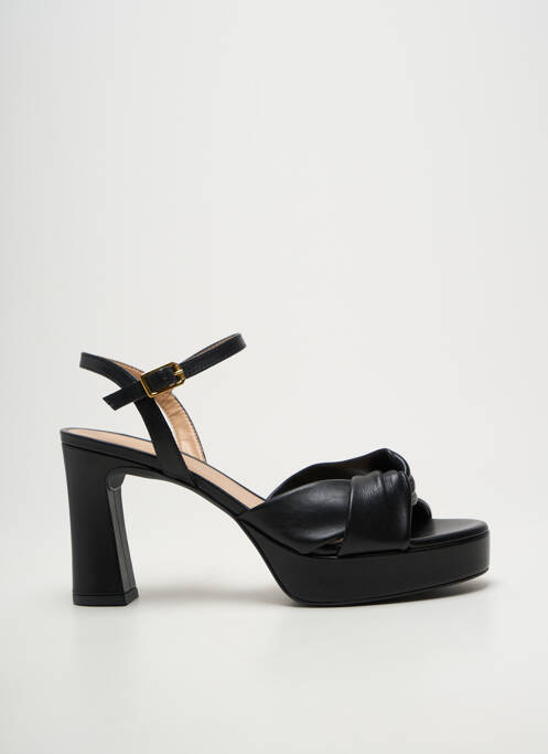 Sandale/pantofi decupați închidere cu bride toc de 7 la 9 cm negru UNISA femme
