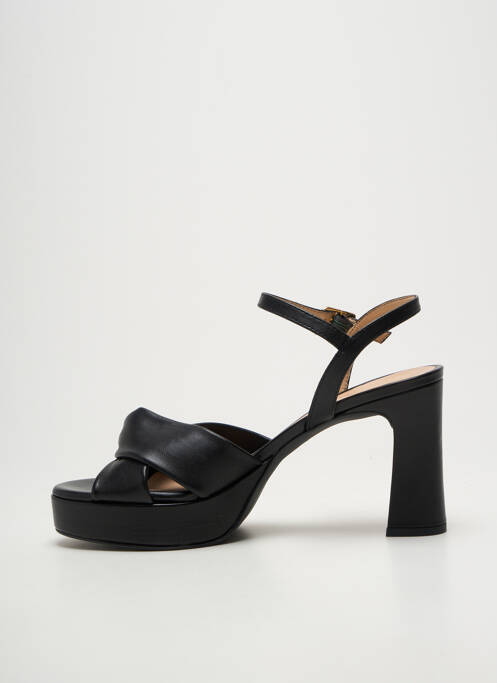 Sandale/pantofi decupați închidere cu bride toc de 7 la 9 cm negru UNISA femme