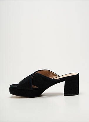 Mulete/saboți vârf deschis toc de 7 la 9 cm negru UNISA femeie