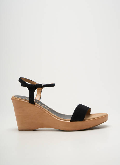 Sandale/pantofi decupați închidere cu bride toc de 7 la 9 cm negru UNISA femme