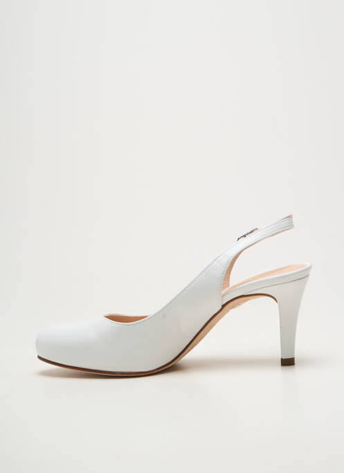 Pantofi cu toc închidere cu buclă(e) toc de 7 la 9 cm alb UNISA femme