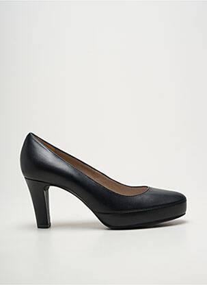 Pantofi cu toc țesătură satinată toc de 7 la 9 cm negru UNISA femme