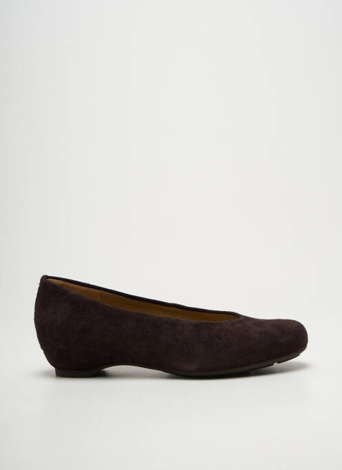 Balerine vârf rotund toc de 4 la 6 cm maro UNISA femme