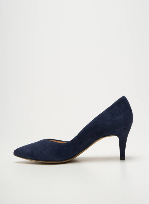 Pantofi cu toc vârf ascuțit toc de 4 la 6 cm albastru UNISA femme