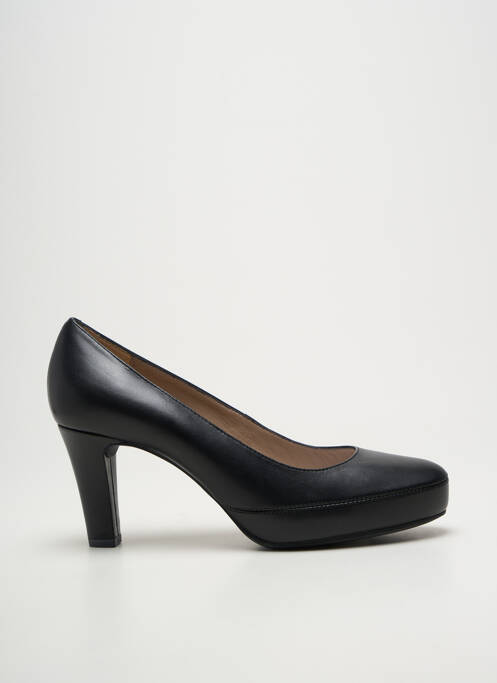 Pantofi cu toc țesătură satinată toc de 7 la 9 cm negru UNISA femme