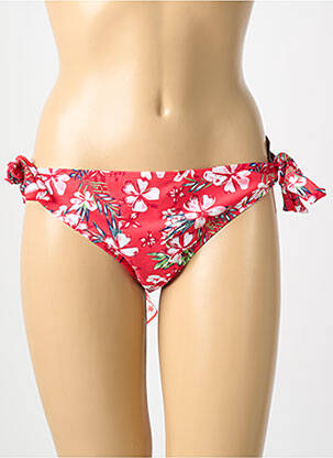 Chiloți de baie imprimeu floral bikini roșu SASSA femeie