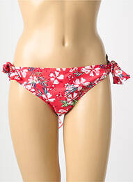 Chiloți de baie imprimeu floral bikini roșu SASSA femme