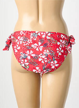 Chiloți de baie imprimeu floral bikini roșu SASSA femeie