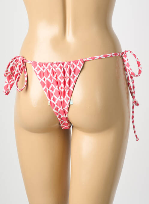 Chiloți de baie efect material satinat bikini roz YSABEL MORA femme