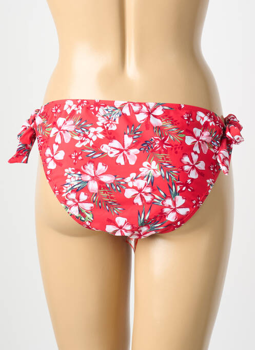 Chiloți de baie imprimeu floral bikini roșu SASSA femme