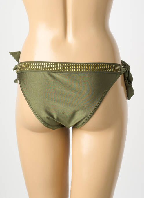Chiloți de baie țesătură satinată bikini verde ADMAS femme