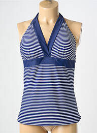 Top de baie elasticitate albastru SASSA femme
