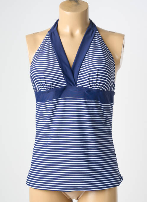 Top de baie elasticitate albastru SASSA femme