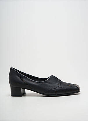 Pantofi cu toc toc pătrat toc plat până la 3 cm negru LUXAT femeie