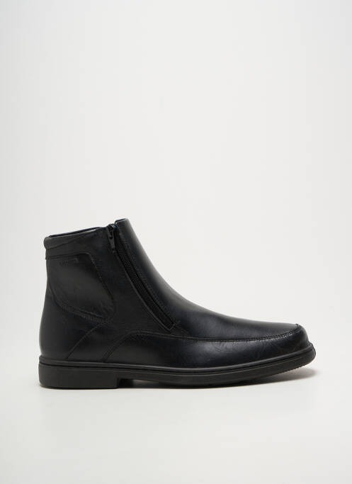 Botine/ghete închidere cu fermoar toc mic negru SLEDGERS homme