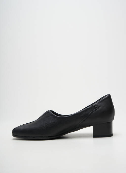 Pantofi cu toc toc pătrat toc plat până la 3 cm negru LUXAT femme