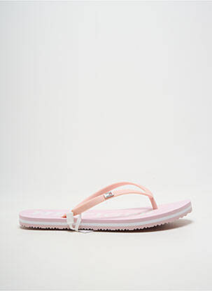 Șlapi material neted toc plat până la 3 cm roz TOMMY HILFIGER femme