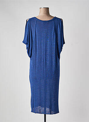 Rochie midi mâneci scurte mâneci scurte albastru STEFAN GREEN femeie