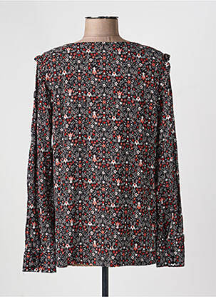 Cămașă imprimeu floral mâneci lungi negru C'EST BEAU LA VIE femeie