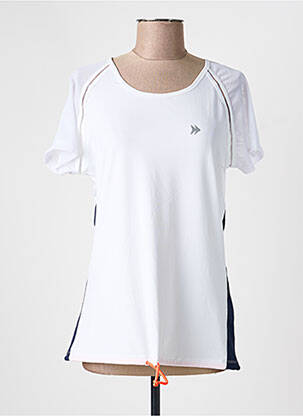 Tricou guler rotund mâneci scurte alb EVY femeie